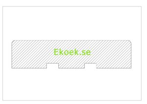 Förkolnade och borstade trallbrädor av termofuru